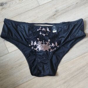 Black and Pink Lace Panties